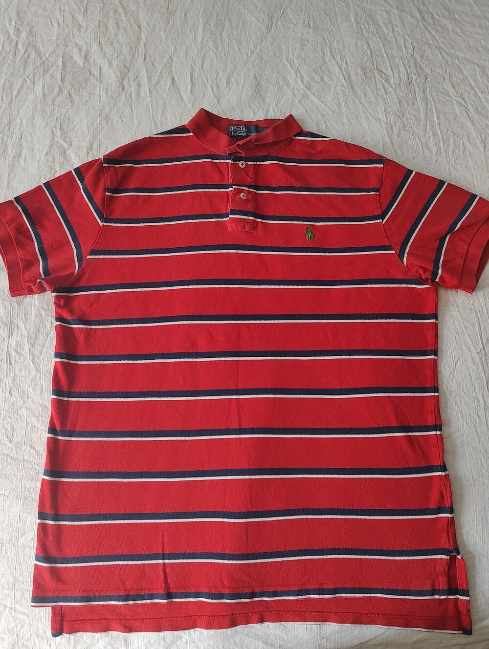 Ralph Lauren Red Striped Polo Shirt